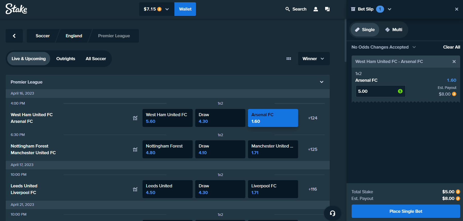 Stake Sports Betting