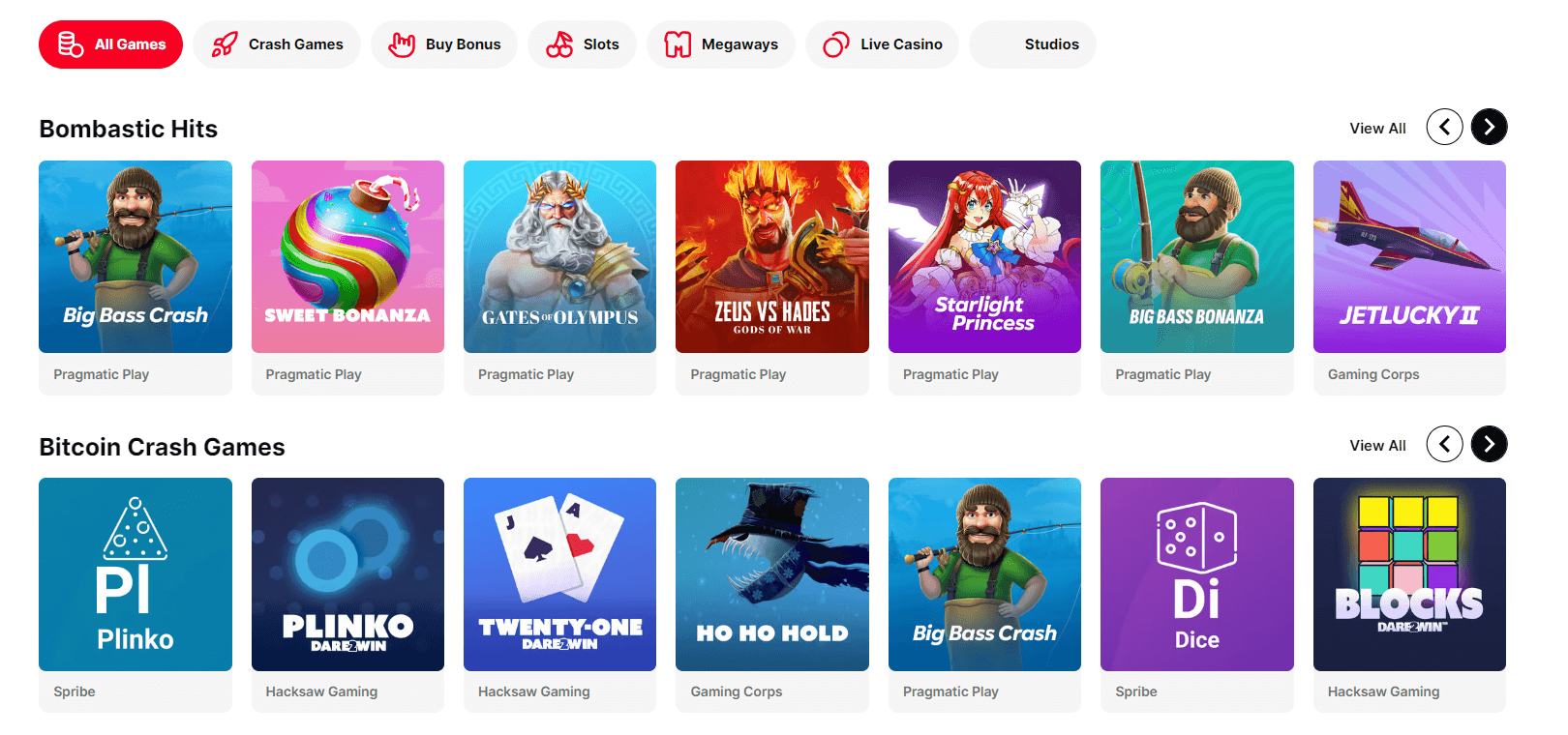 Bombastic Casino Games