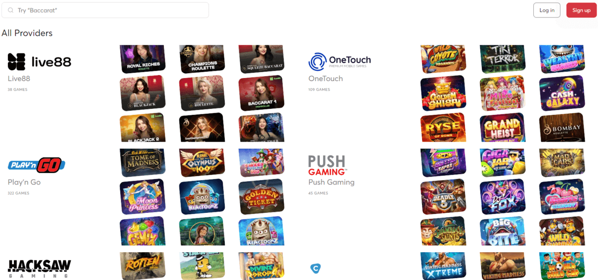 Bitcasino Software Providers